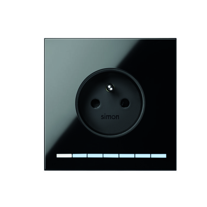 Zestaw - gniazdo iO, czarny